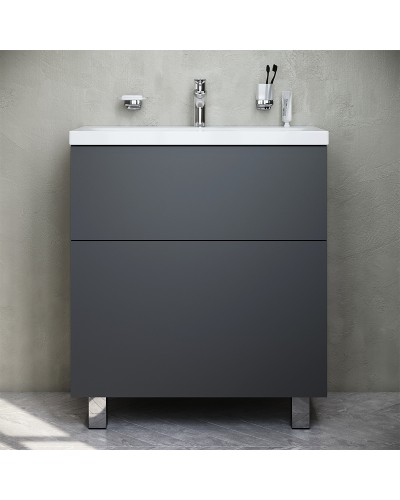 Тумба под раковину AM.PM Gem 75 M90FSX07522GM32 Графит матовый