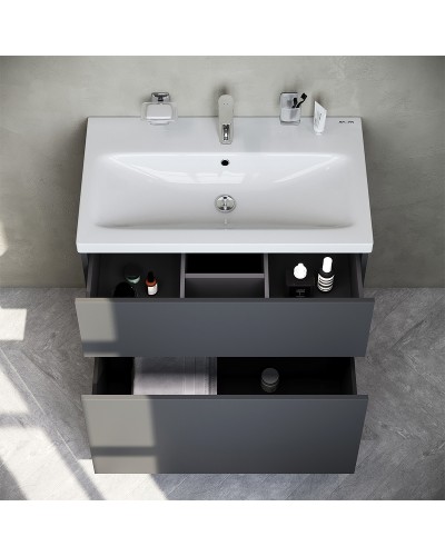 Тумба под раковину AM.PM Gem 75 M90FSX07522GM32 Графит матовый