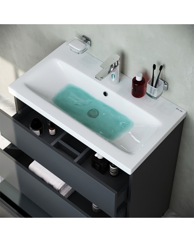 Тумба под раковину AM.PM Gem S 75 M91FSX0752GM Графит матовый