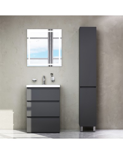 Тумба под раковину AM.PM Gem S 75 M91FSX0752GM Графит матовый