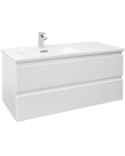 Тумба под раковину Jacob Delafon Madeleine 100 L EB2054-J51 подвесная Белая матовая