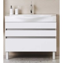 Тумба белый глянец 80 см Aqwella 5 Stars Bergamo Ber.01.08/n/W