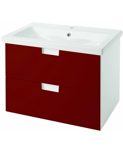 Тумба под раковину Bellezza Пегас 60 4630409270030 подвесная Красная