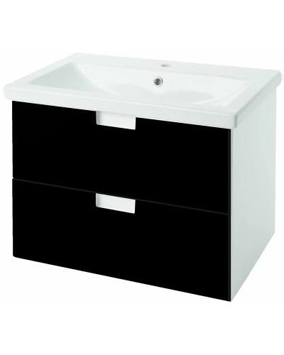 Тумба под раковину Bellezza Пегас 70 4630411270042 подвесная Черная