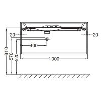 Тумба под раковину Jacob Delafon Nouvelle Vague 100 EB3032-E73 подвесная Фактурный дуб
