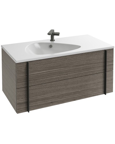 Тумба под раковину Jacob Delafon Nouvelle Vague 100 EB3032-E73 подвесная Фактурный дуб