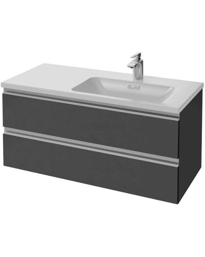 Тумба под раковину Jacob Delafon Vox 100 R EB2026-RA-442 подвесная Серый антрацит лак