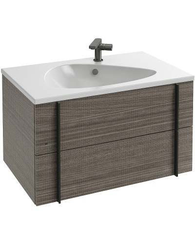 Тумба под раковину Jacob Delafon Nouvelle Vague 80 EB3030-E73 подвесная Фактурный дуб