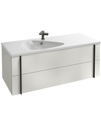 Тумба под раковину Jacob Delafon Nouvelle Vague 120 EB3035-G1C подвесная Белая глянцевая