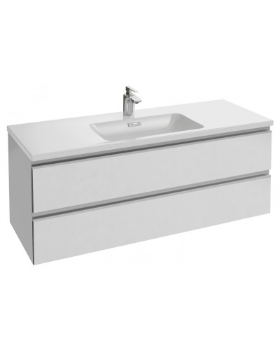 Тумба под раковину Jacob Delafon Vox 120 EB2021-RA-G1C подвесная Белый блестящий лак