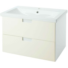 Тумба под раковину Bellezza Пегас 80 4630413270071 подвесная Бежевая