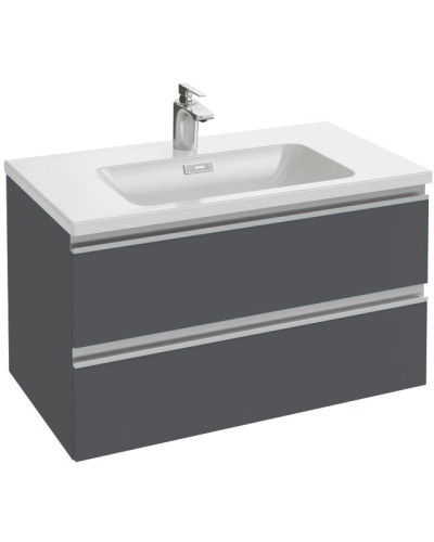 Тумба под раковину Jacob Delafon Vox 80 EB2028-RA-442 подвесная Серый антрацит