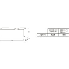 Тумба под раковину Jacob Delafon Stillness 120 EB2000-P7 подвесная Темный дуб