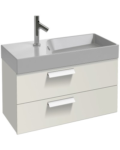 Тумба под раковину Jacob Delafon Rythmik 80 EB1302-G1C подвесная Белая глянцевая