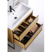 Тумба под раковину Aqwella Fargo 100 FRG0110DB Дуб балтийский