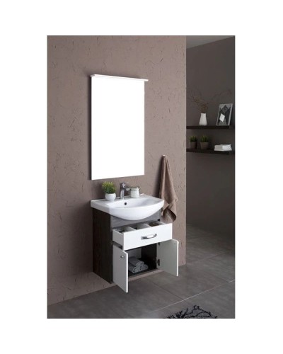 Тумба дуб кантенбери/белый 55,4 см Aquanet Грейс 00198374