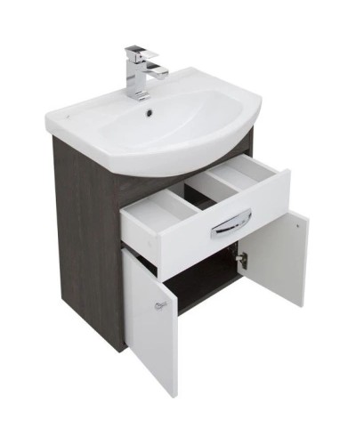 Тумба дуб кантенбери/белый 55,4 см Aquanet Грейс 00198374