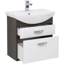 Тумба дуб кантенбери/белый 60,4 см Aquanet Грейс 00198378