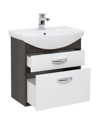 Тумба дуб кантенбери/белый 60,4 см Aquanet Грейс 00198378