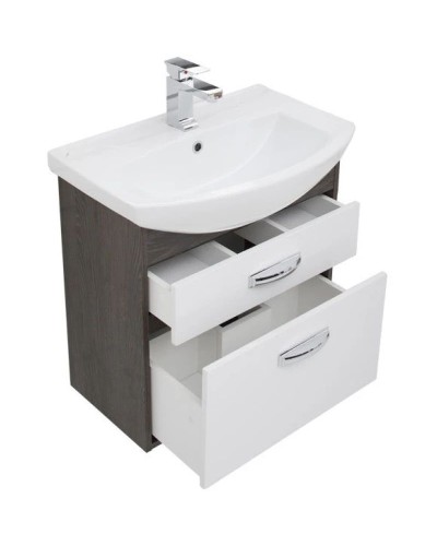 Тумба дуб кантенбери/белый 60,4 см Aquanet Грейс 00198378