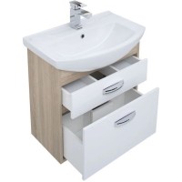 Тумба дуб сонома/белый 60,4 см Aquanet Грейс 00198377