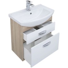 Тумба дуб сонома/белый 60,4 см Aquanet Грейс 00198377