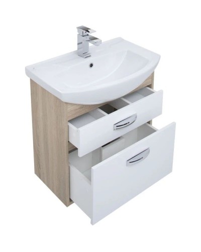 Тумба дуб сонома/белый 60,4 см Aquanet Грейс 00198377