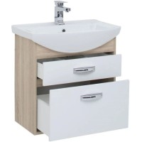 Тумба дуб сонома/белый 60,4 см Aquanet Грейс 00198377