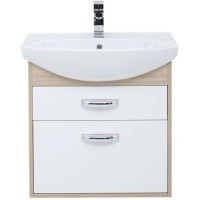 Тумба дуб сонома/белый 60,4 см Aquanet Грейс 00198377