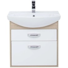 Тумба дуб сонома/белый 60,4 см Aquanet Грейс 00198377