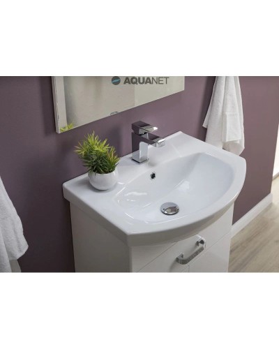 Тумба белый 55,4 см Aquanet Ирис 00198381