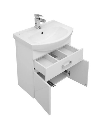 Тумба белый 55,4 см Aquanet Ирис 00198381