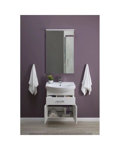 Тумба белый 55,4 см Aquanet Ирис 00198381