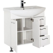 Тумба белый 82,5 см Aquanet Моника 00186771