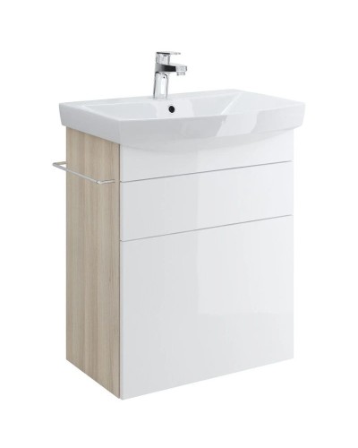 Тумба белый/ясень 55,4 см Cersanit Smart SU-SMA-CA60/WH
