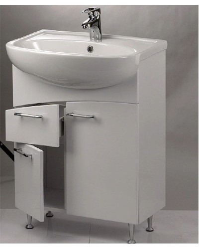 Тумба белый глянец 59,1 см Cersanit Erica New SU-ERN-ERI65