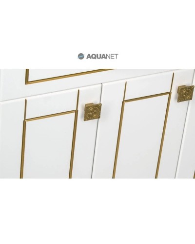 Тумба белый/патина золото 69 см Aquanet Честер 00186100
