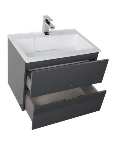 Тумба серый антрацит 69 см Aquanet Алвита 00183992