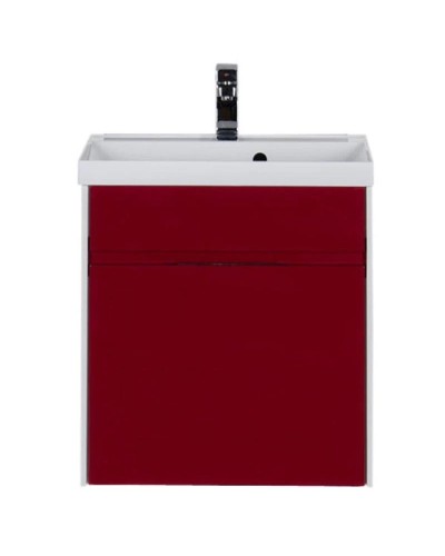 Тумба белый/бордо 59 см Aquanet Латина 00179936