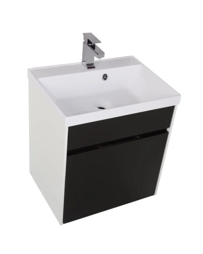 Тумба белый/черный 59 см Aquanet Латина 00179935