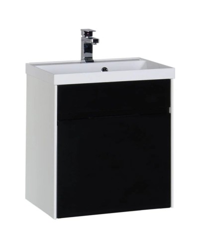 Тумба белый/черный 59 см Aquanet Латина 00179935