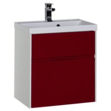 Тумба белый/бордо 59 см Aquanet Латина 00179938