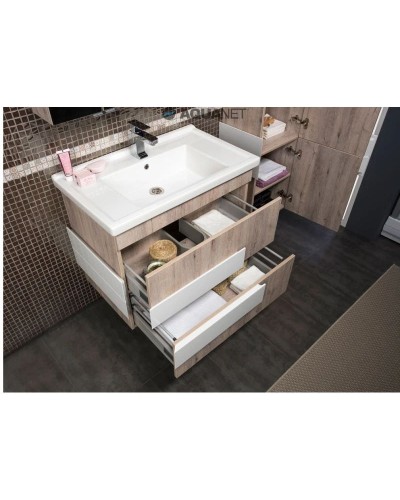 Тумба дуб кантри 75,5 см Aquanet Мадейра 00183071