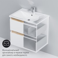 Тумба под раковину AM.PM X-Joy 65 M85AFHX0652WG подвесная Белый глянец