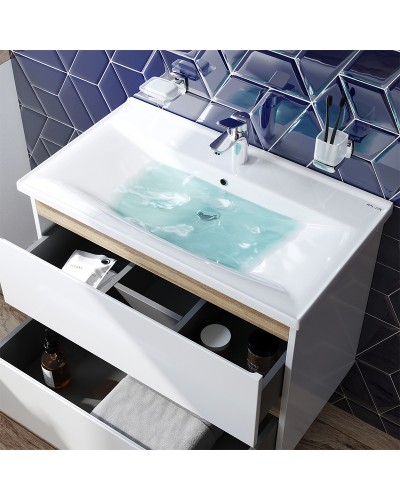 Тумба под раковину AM.PM X-Joy 80 M85AFHX0802WG подвесная Белый глянец