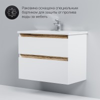 Тумба под раковину AM.PM X-Joy 80 M85AFHX0802WG подвесная Белый глянец