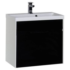 Тумба белый/черный 69 см Aquanet Латина 00180001