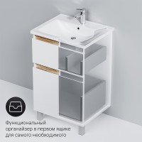 Тумба под раковину AM.PM X-Joy 55 M85AFSX0552WG Белый глянец