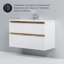 Тумба под раковину AM.PM X-Joy 100 M85AFHX1002WG подвесная Белый глянец