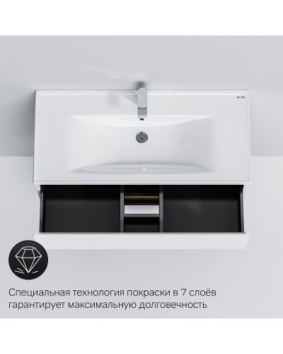 Тумба под раковину AM.PM X-Joy 100 M85AFHX1002WG подвесная Белый глянец